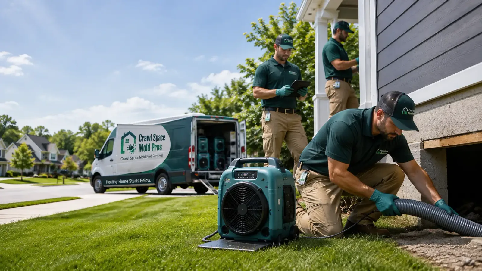 Crawl Space Mold Removal in Doon, IA